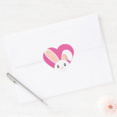 paasbunny pieping hart sticker (Envelop)