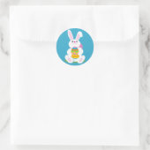 Paasbunny Ronde Sticker (Tas)