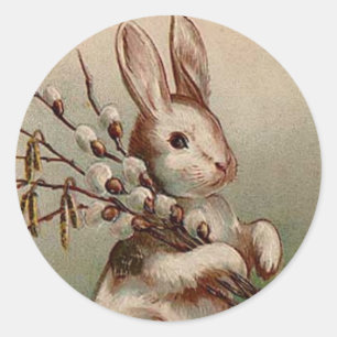 paasbunny-Sticker Ronde Sticker
