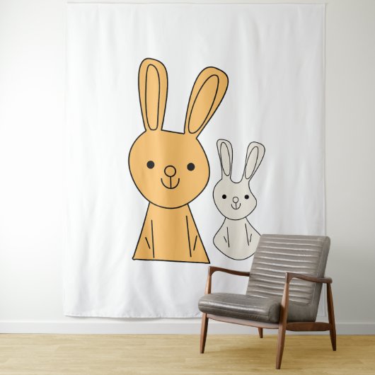 Paasbunny Wandkleed (In situ)