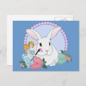 Paasbunny's Helper Feestdagenkaart (Voorkant / Achterkant)