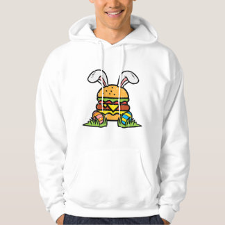 Paasburger Bunny Eggs Cute Food Foodie Mannen Wome Hoodie