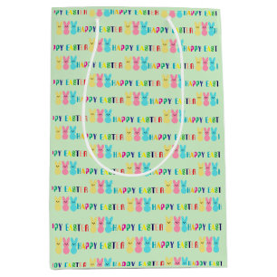 Paascadeau Tas - Feestelijke & Kleurrijke Design Medium Cadeauzakje