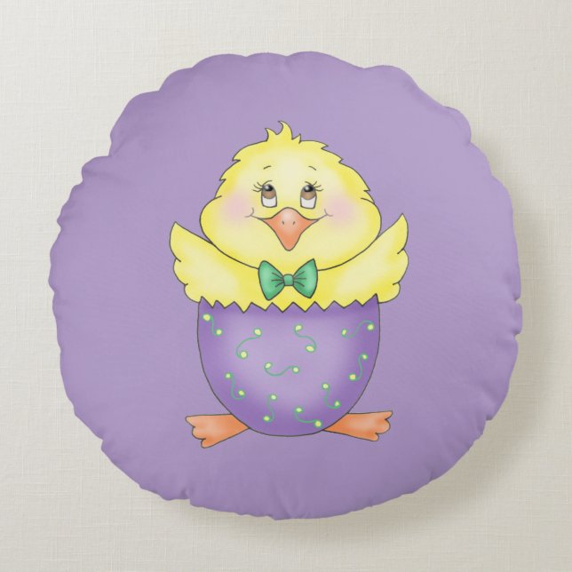 Paaschick Rond Kussen (Voorkant)