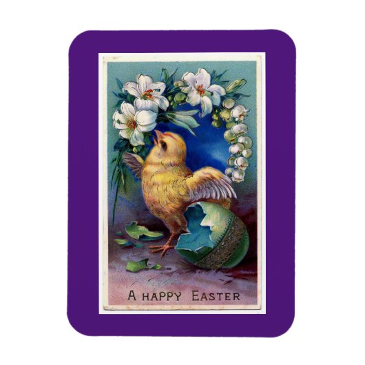 Paaschick van gekleurde eiermagneet magneet (Verticaal)