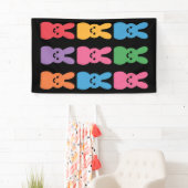 Paasdag Bunny Eggs Plaid Leopard Spandoek (Insitu)