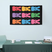 Paasdag Bunny Eggs Plaid Leopard Spandoek (Beurs)