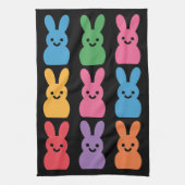 Paasdag Bunny Eggs Plaid Leopard Theedoek (Verticaal)