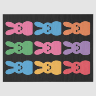 Paasdag Bunny Eggs Plaid Leopard Tissuepapier