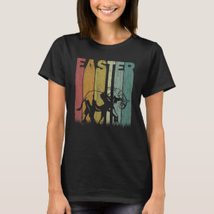 Paasdag Elephant Retro Graphic Funding Easter Cos. T-shirt