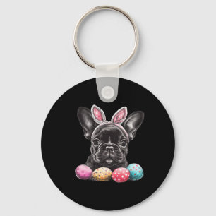 Paasdag Frenchie Hond Pasen Frenchie Hond Pasen Sleutelhanger