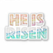 Paasdag - Hij is gerezen Sticker (Voorkant)