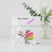 Paasdag Kaart voor het uitnodigen van de Jacht (Staand voorkant)