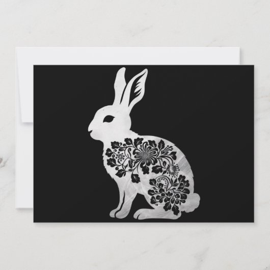 Paasdag Konijn Feestdagenkaart (Voorkant)