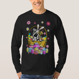 Paasdag paaseieren bunny English Bulldog Dog T-shirt