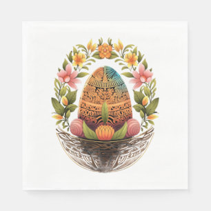 Paasdag Paaseiermand Mandala Art Ei Hunt Servet