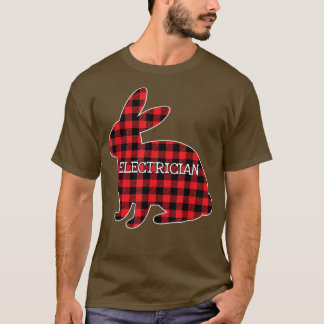 Paasdag Red Pset Bunny Grafisch Mat T-shirt