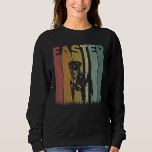 Paasdag Rottweiler Dog Retro Graphic Funhic East Trui