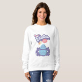Paasdag Sweatshirt – Schattige Egg Graphic (Voorkant volledig)