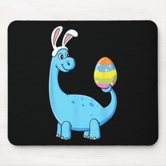 Paasdag T Rex Dino Rabbit Ears met eierboys Gi Muismat (Voorkant)