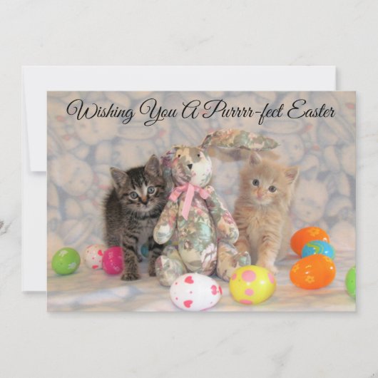 Paasde Paashaas van Patton en Buffington - Plat ka Feestdagenkaart (Voorkant)