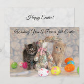 Paasde Paashaas van Patton en Buffington - Plat ka Feestdagenkaart (Voorkant / Achterkant)