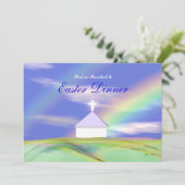 Paasdiner Kerk en Regenboog Kaart (Staand voorkant)