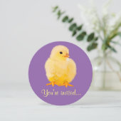 Paasdiner met chick kaart (Staand voorkant)