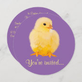 Paasdiner met chick kaart (Voorkant / Achterkant)