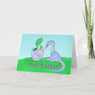 Paasdinos Feestdagen Kaart