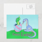 Paasdinos Feestdagenkaart (Voorkant / Achterkant)