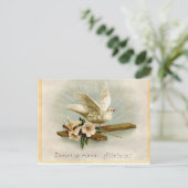 paasduif briefkaart (Staand voorkant)