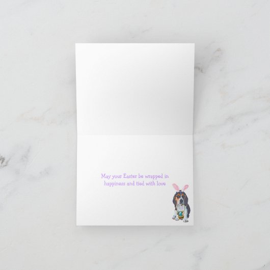 Paasebeagle-puppy Feestdagen Kaart (Binnen)