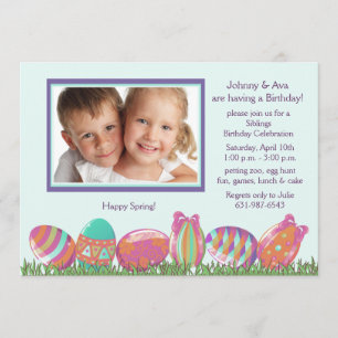 Paasegel Maart Foto van Birthday Party Kaart