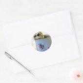 PaasEgger Chick in Cup Ronde Sticker (Envelop)