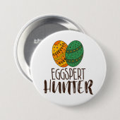 PaasEggspert Hunter Funny Drager Quote Ronde Button 7,6 Cm (Voorkant /achterkant)