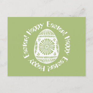 paasei-briefkaart feestdagenkaart