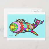 paasei feestdagenkaart (Voorkant / Achterkant)