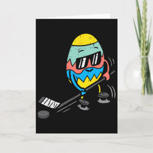 Paasei Hockeyend Cute Sport Mannen Jongens Kaart
