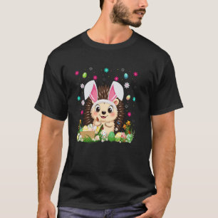 Paasei jacht Konijn Oor Stekelvarken Gelukkig T-shirt