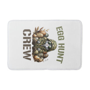 Paasei Jager Crew Camo Jacht Pasen Dag T-Shirt Badmat