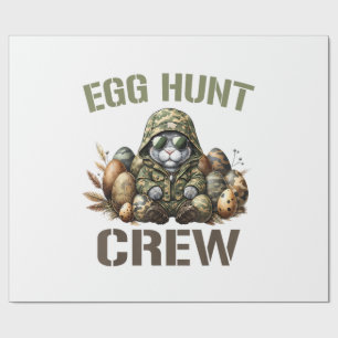 Paasei Jager Crew Camo Jacht Pasen Dag T-Shirt Cadeaupapier