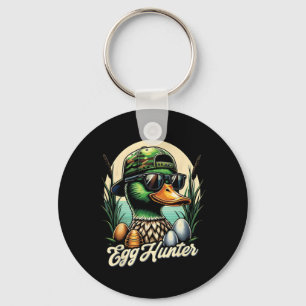 Paasei Jager Grappige Paashaas Paaseieren Jagen Sleutelhanger