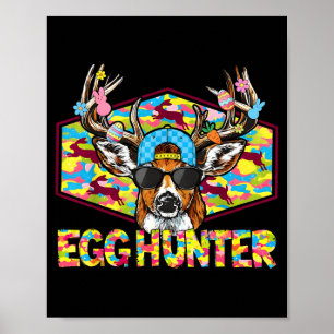Paasei Jager Pasen Hert Camo Buck Zonnebril Jongen Poster