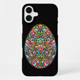 Paasei Psychedelisch Design Kids Biologisch T-shir iPhone 16 Plus Hoesje
