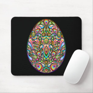 Paasei Psychedelisch Design Kids Biologisch T-shir Muismat