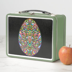 Paasei Psychodelisch Design Kids Biologisch T-Shir