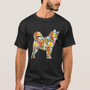 Paasei Siberische Husky Hond Pasen Dag Kinderen Ma T-shirt