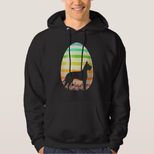 Paasei stijl Grote Deen Hond Pasen Hoodie