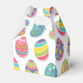 Paasei thema gunst dozen | gevelstijl bedankdoosjes (Voorkant Zijde)